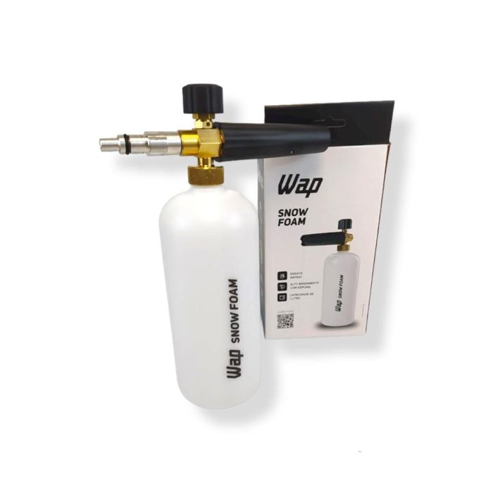 WAP Snow Foam 1000ml Encaixe Fino Branco - Limpeza Profunda para