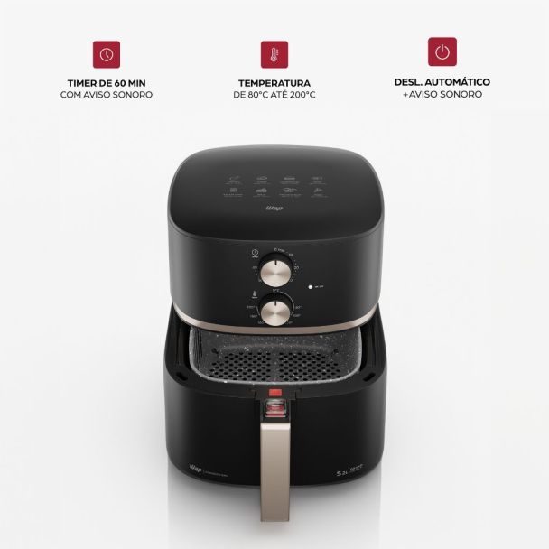 Fritadeira Elétrica Wap Air Fryer Family 5.2l 127v